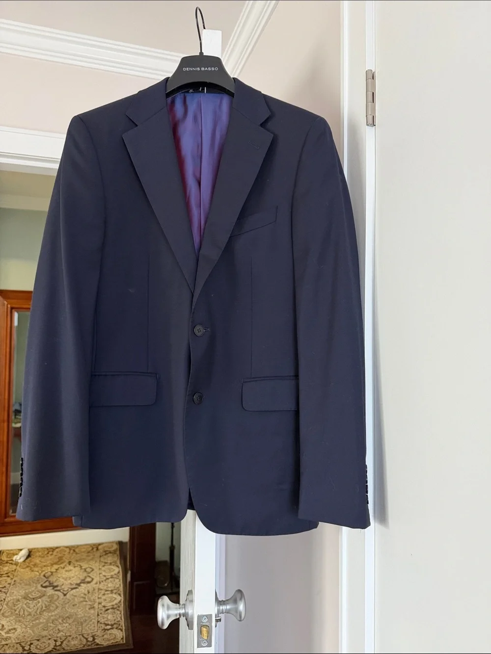 Bartorelli Napoli wool cashmere Navy Single-Breasted Sport Coat size Italy 48